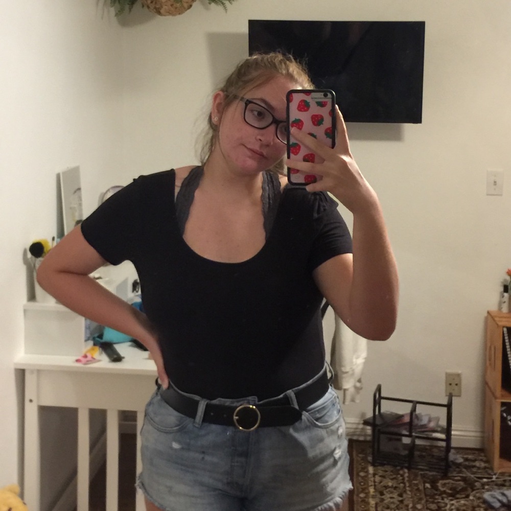Black Charlotte Russe bodysuit